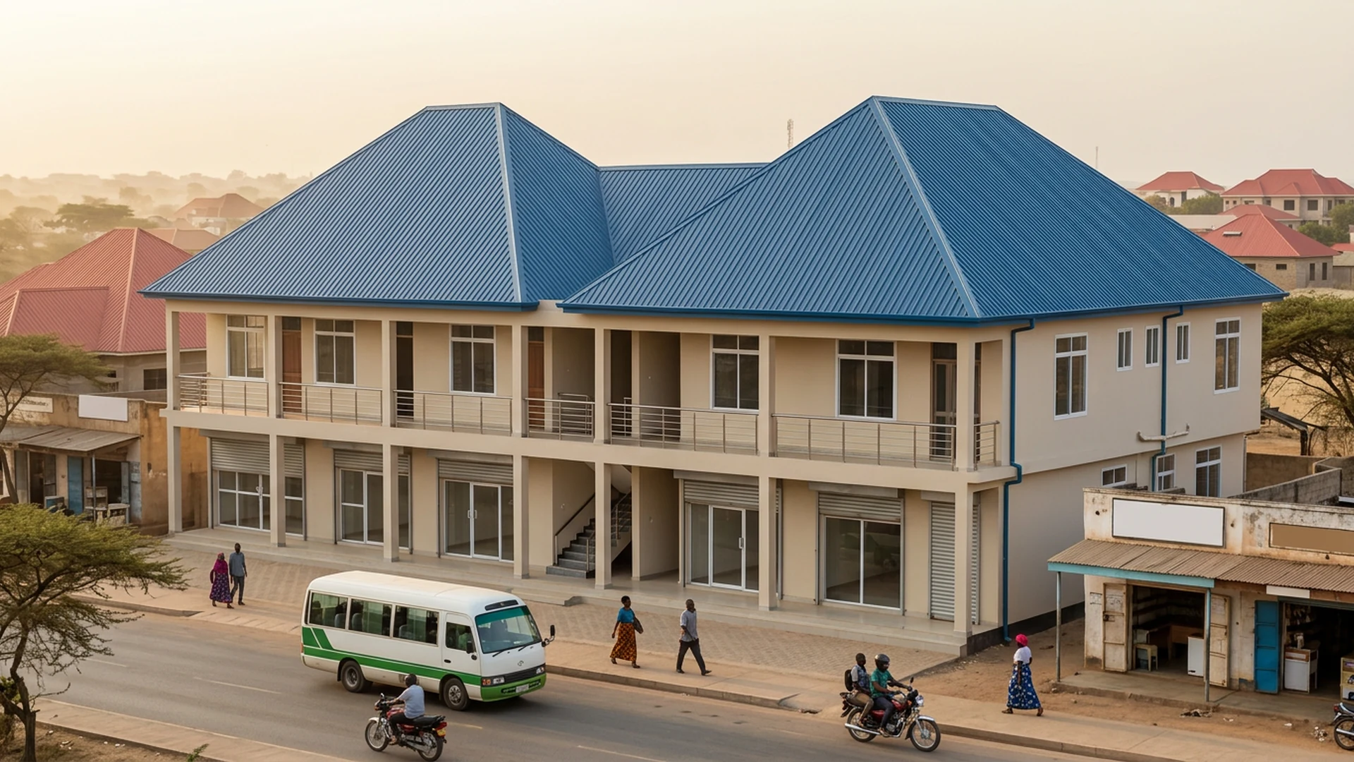 Placeholder image showing the same commercial roof after upgrade