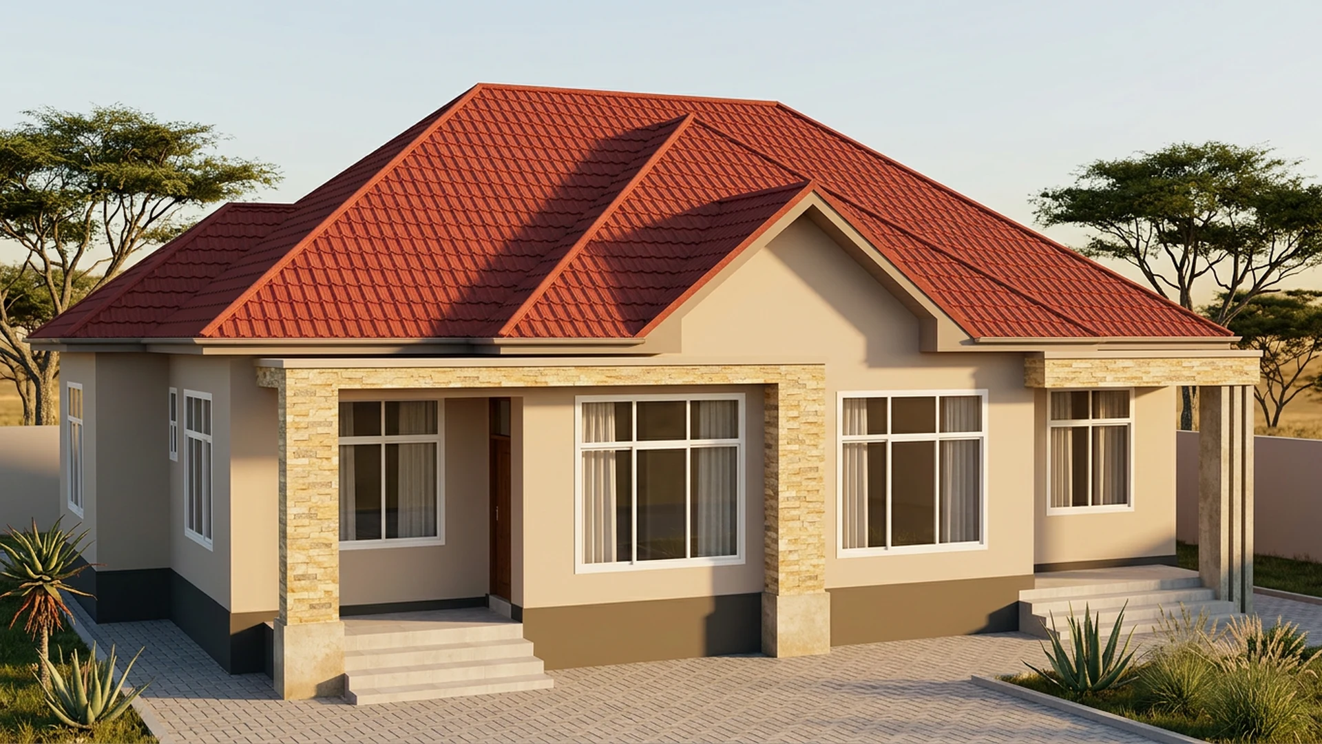 Placeholder image showing the same residential roof after replacement
