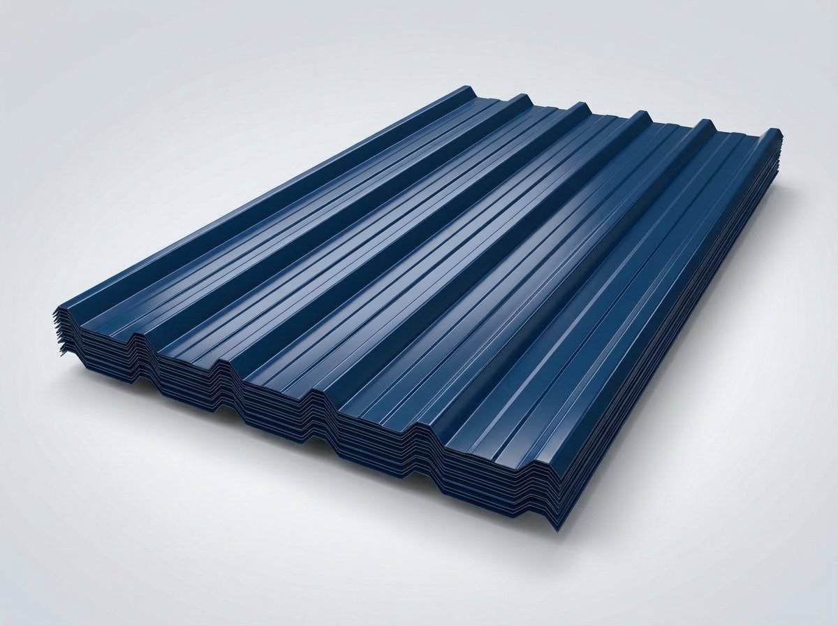 Blue gloss Plum 900 IT5 roofing sheet